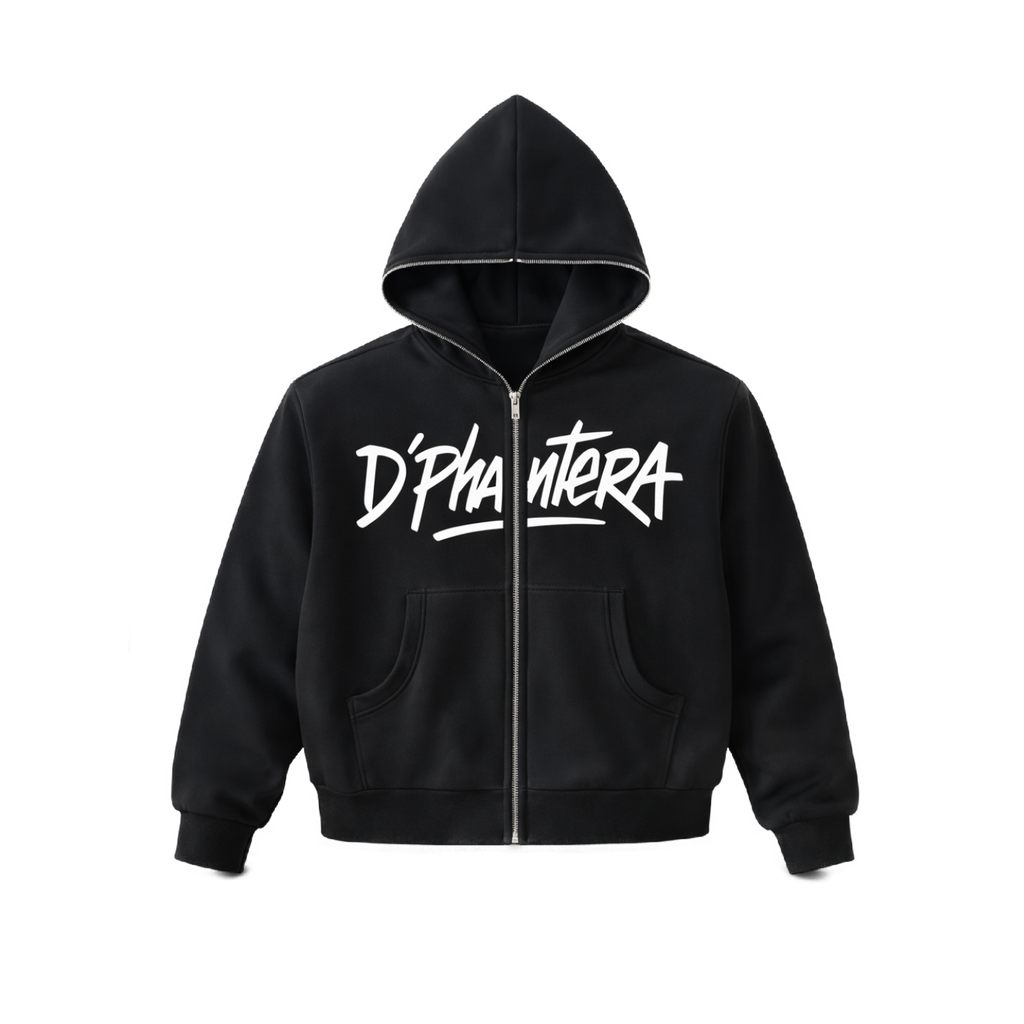 Fleeced Full-Zip Boxy Hoodie