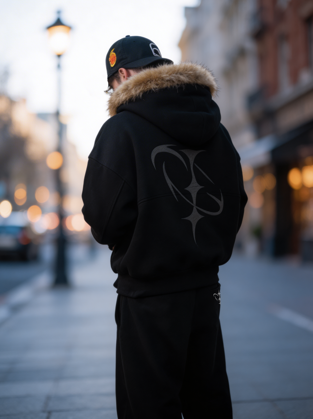 Detachable fur Hoodie